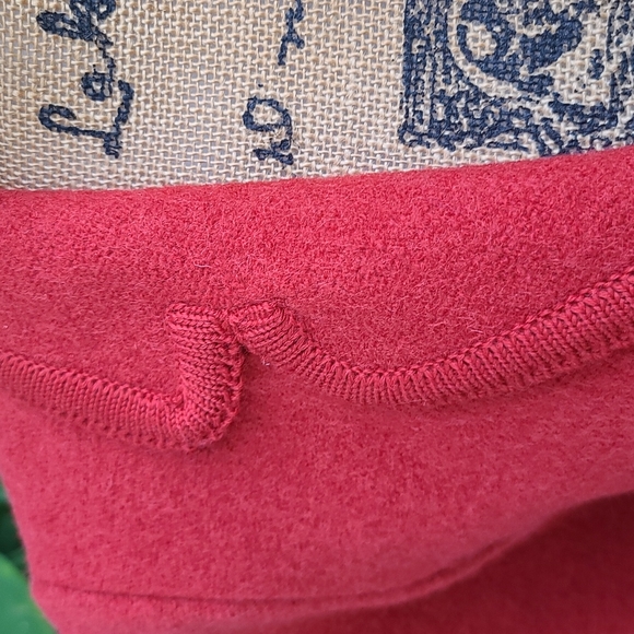 Vintage Geiger Tyrol S. red 100% wool button front sweater. EUC. Made in Austria - Picture 10 of 14